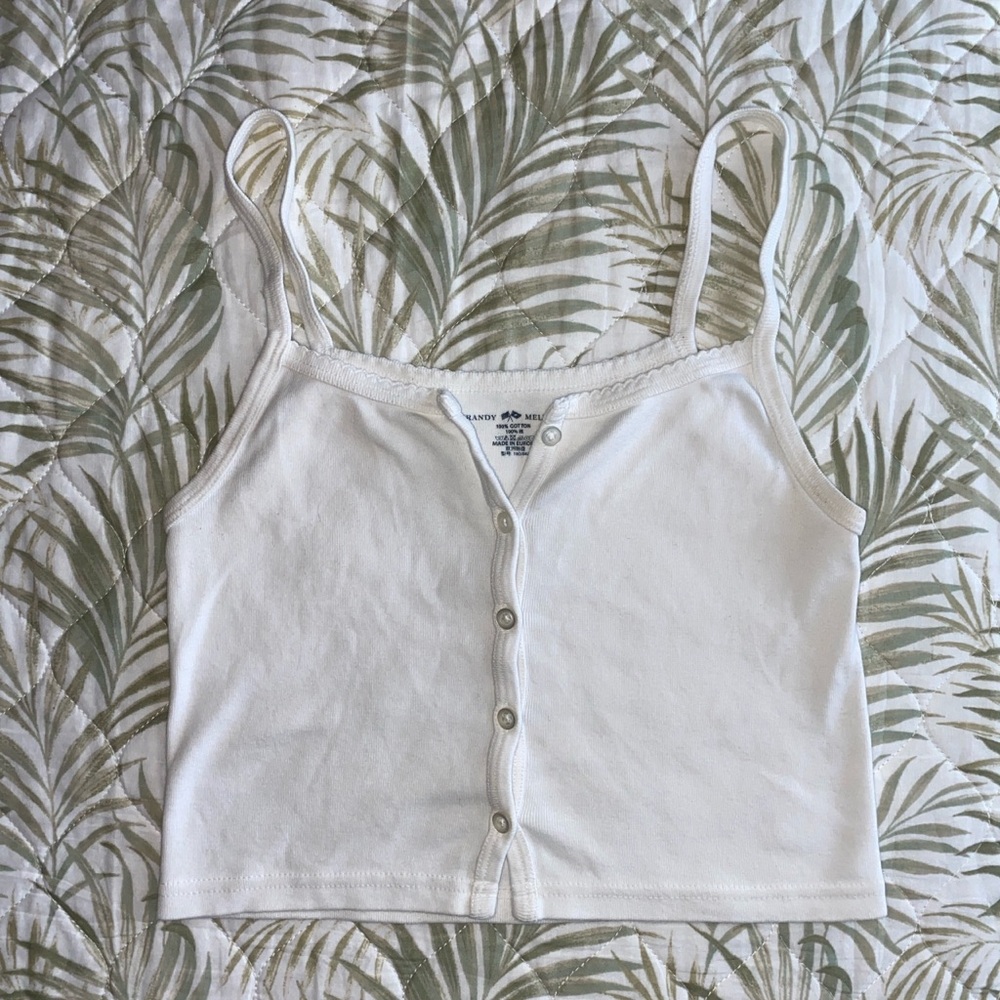 brandy melville button up tank